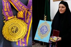 اهدای مدال‌های ورزشی به مسجد جمکران
