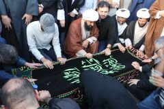 تشییع پیکر استاد محمد حسین حشمت پور در قم