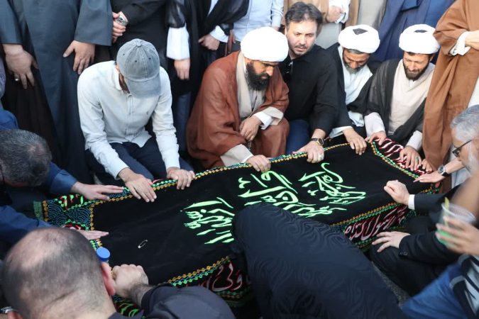 تشییع پیکر استاد محمد حسین حشمت پور در قم