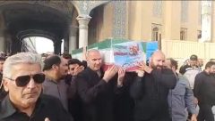 پیکر یک شهید در مسجد جمکران به خاک سپرده شد