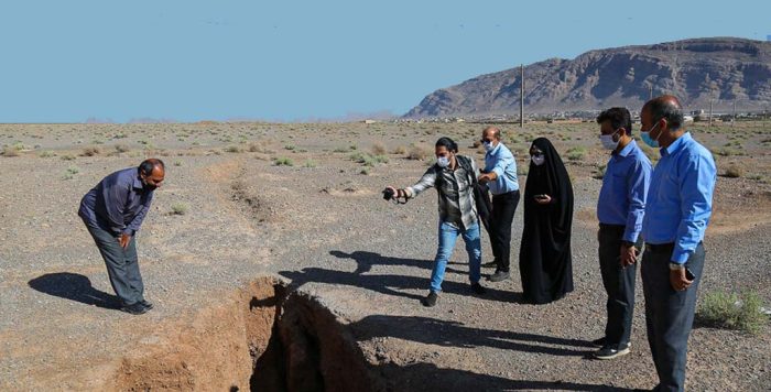 فرونشست به داخل شهر قم رسید