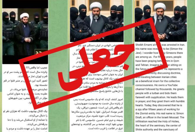 خبر دستگیری فردی با نام «شیخ امامی الهادی» جعلی است!